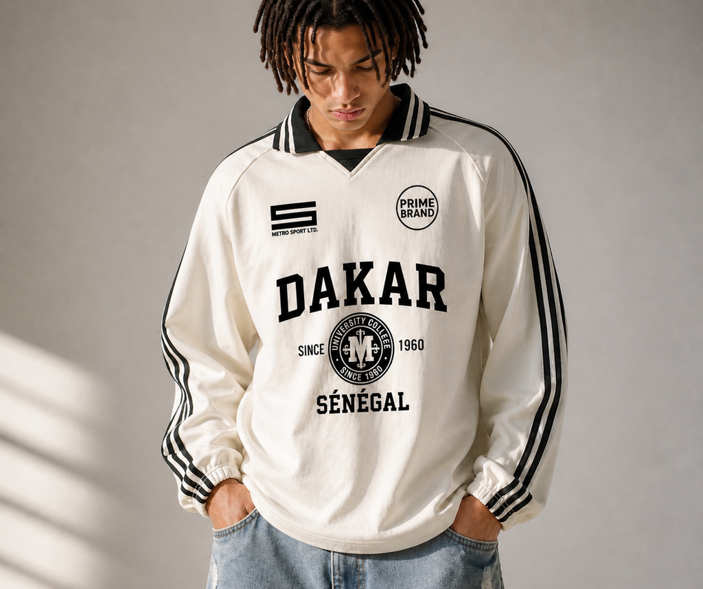 ISSA Dakar Striped Crewneck