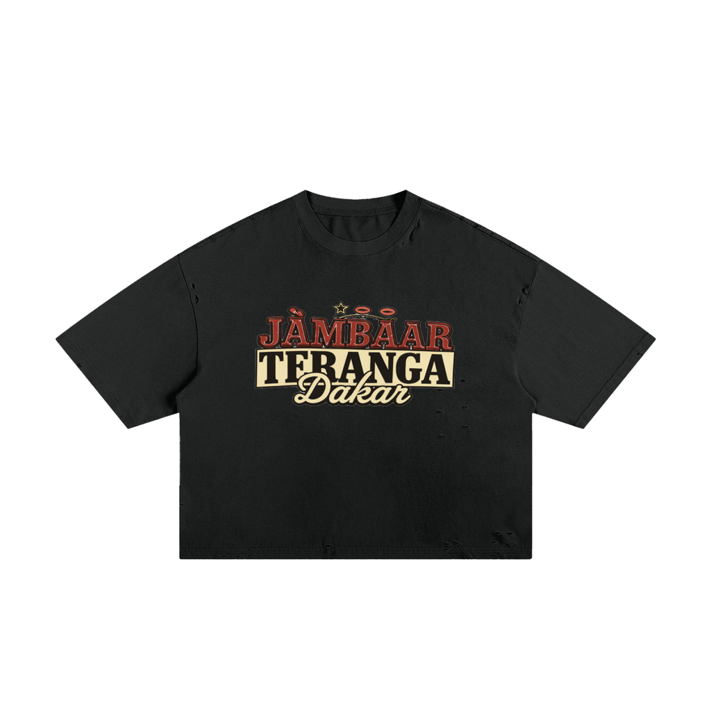 ISSA Frayed Boxy Tee
