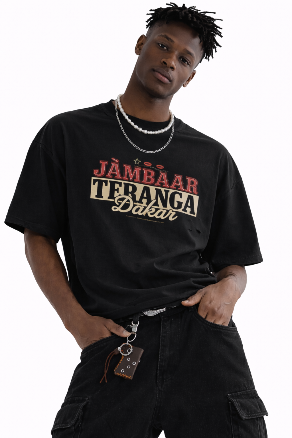 ISSA Frayed Boxy Tee