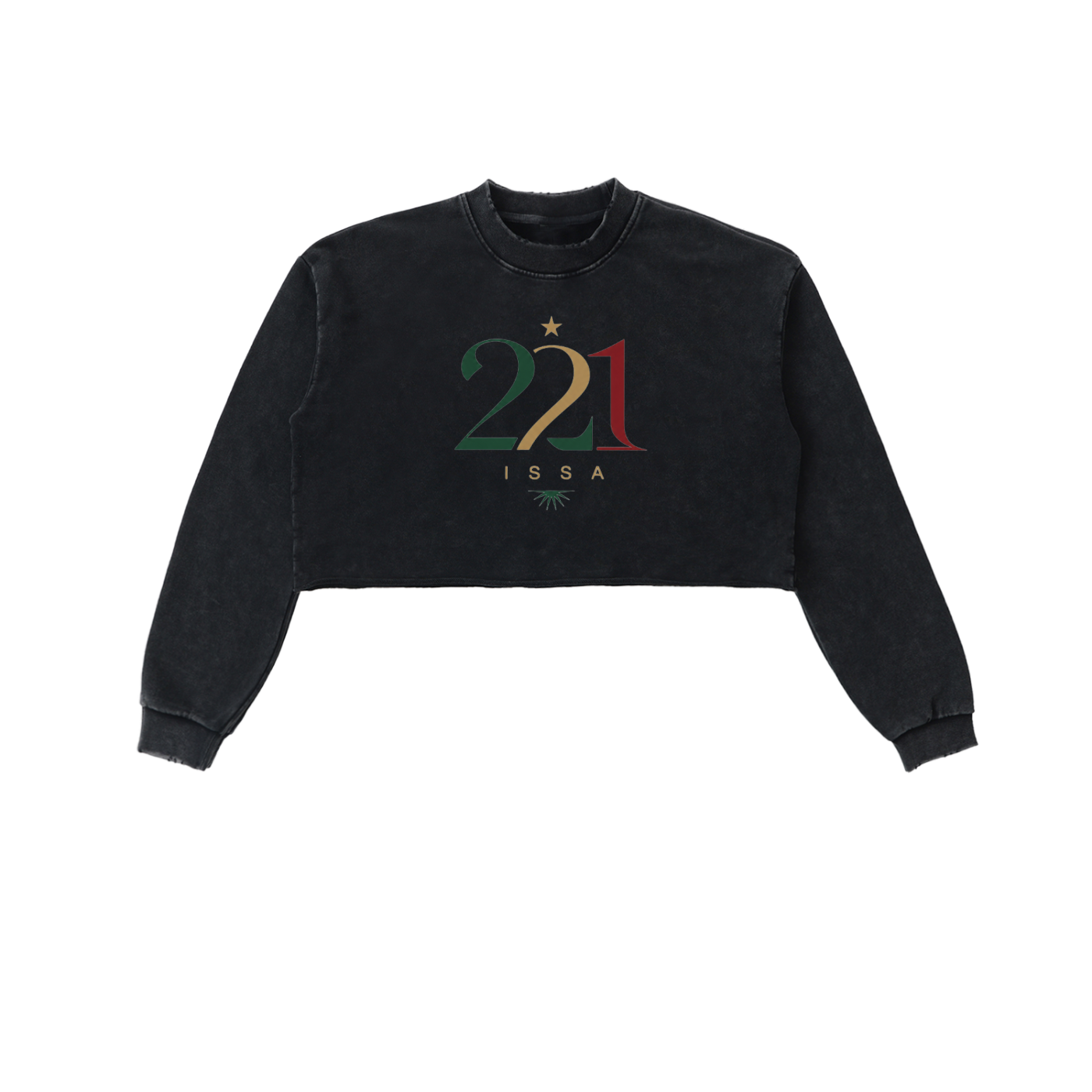 ISSA Snow Wash Crop Sweatshirt