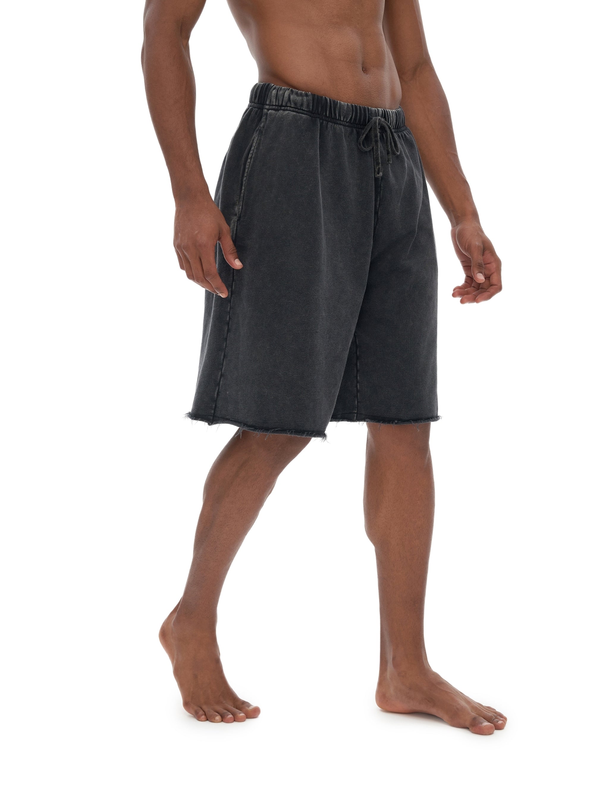 ISSA Raw Hem Shorts